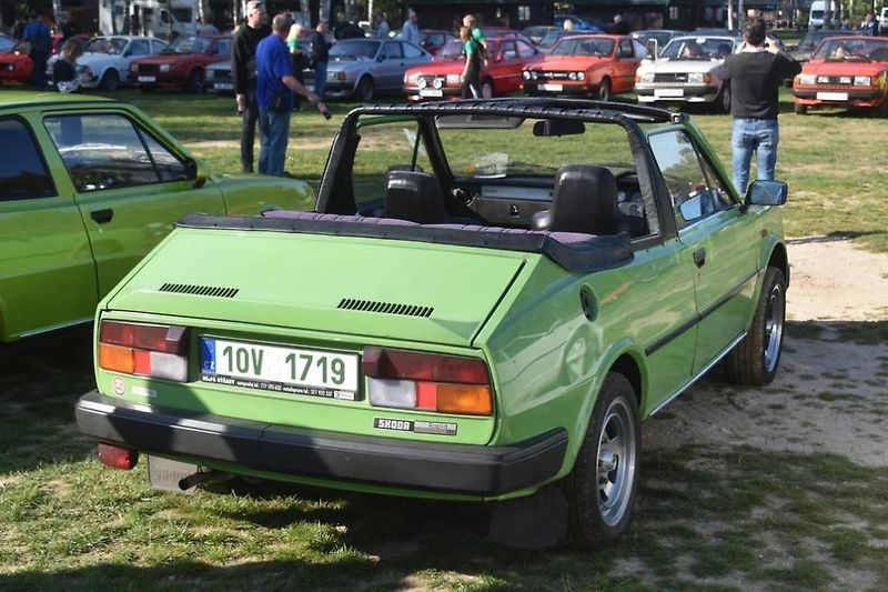 Škoda Rapid - verze RIC na srazu u Hradce Králové. 