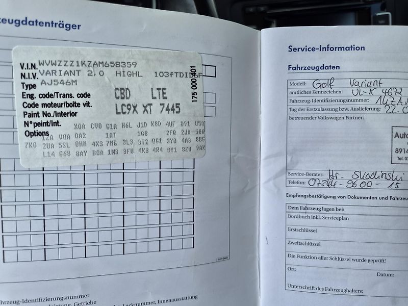 Volkswagen Golf 2,0 TDI HIGHL - fotka 16 z 23