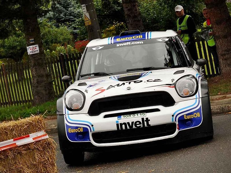 Posádka Semerád / Ceplecha na trati shakedownu Rally Bohemia 2012