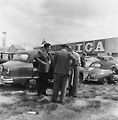 Le Mans 11. června 1955, chvíle před katastrofou.