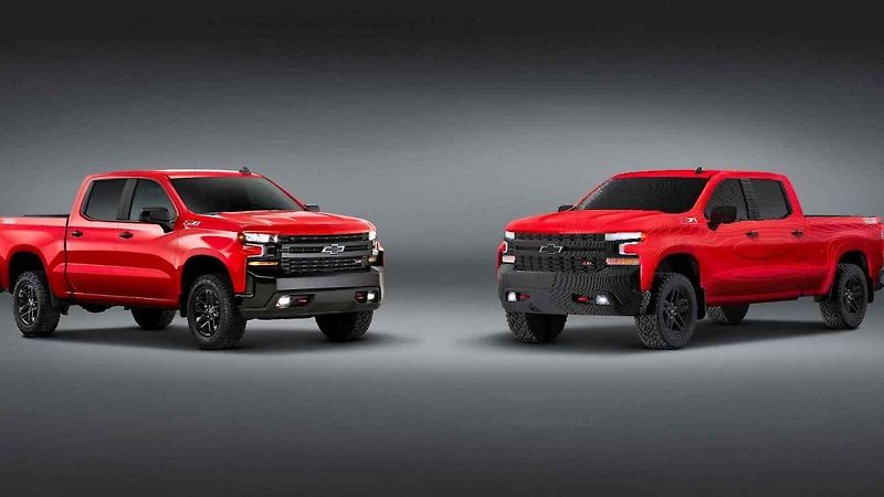 Chevrolet Silverado postavený z Lega