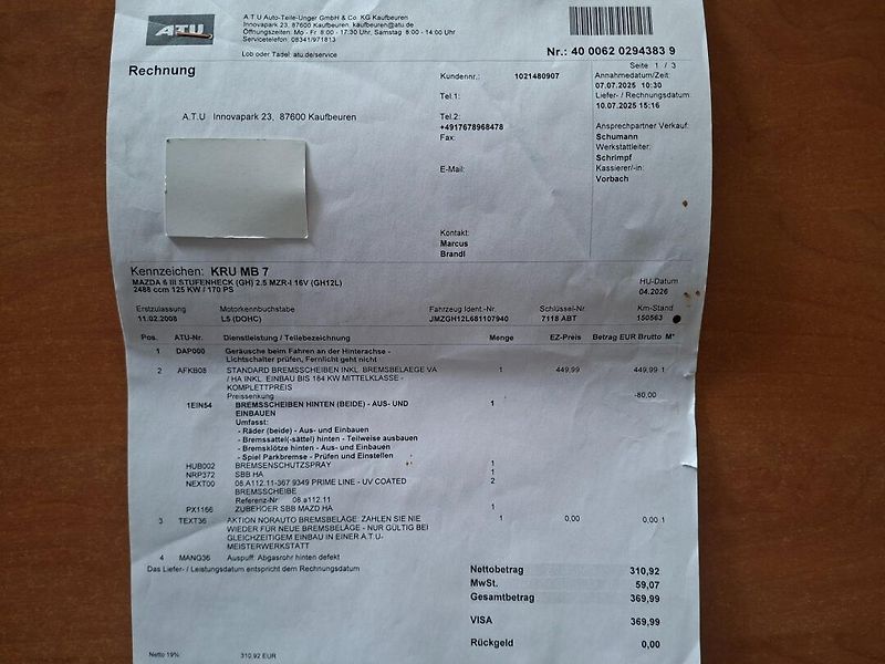 Mazda 6 (2008) 2.5i 125kW 6M DYNAMIC -S.KNIHA - fotka 31 z 33