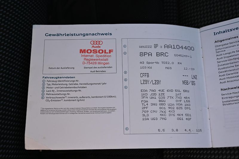 Audi A3 Sportback 2.0TDI 103KW 1/2010 - fotka 35 z 41