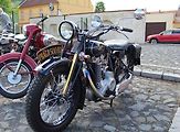 Motocykl Praga 500 BD.