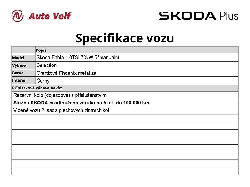 Škoda Fabia (2025) Selection 1.0TSi 70kW 5°manuál - fotka 6 z 29