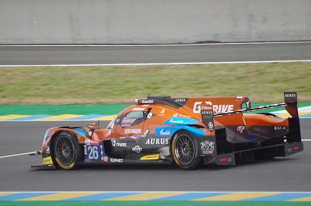 Prototyp Surus 01 při vytrvalostním závodě 24 hodin Le Mans 2019., zdroj: Wikimedia Commons, David Merrett, CC BY 2.0