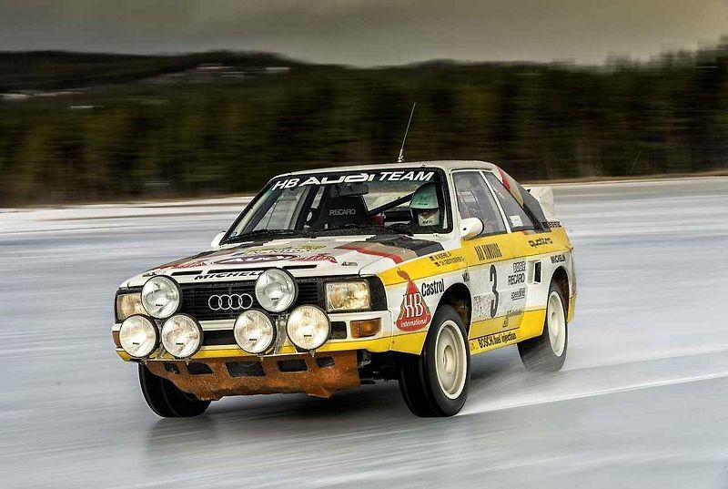 Řez vozem Audi Quattro