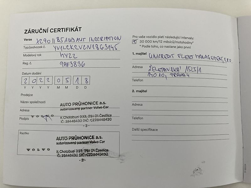 Volvo XC90 B5 AWD INSCRIPTION AT8, ČR - fotka 47 z 49