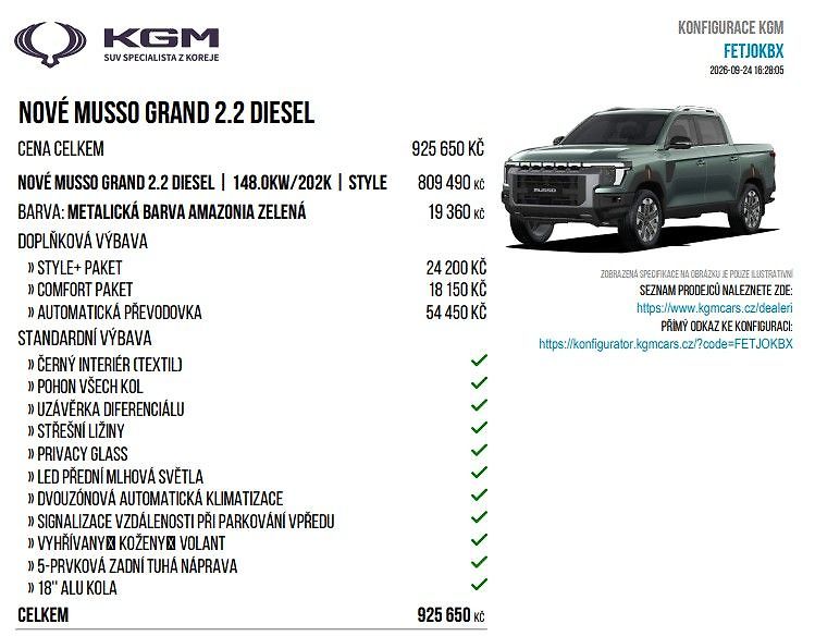 Ostatní (2026) Grand 2,2 AWD A6 - fotka 3 z 3