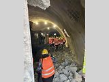 Proražení tunelu Homole na D35.