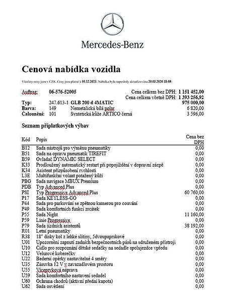 Mercedes-Benz GLB (2026) 200 d 4MATIC - fotka 20 z 22