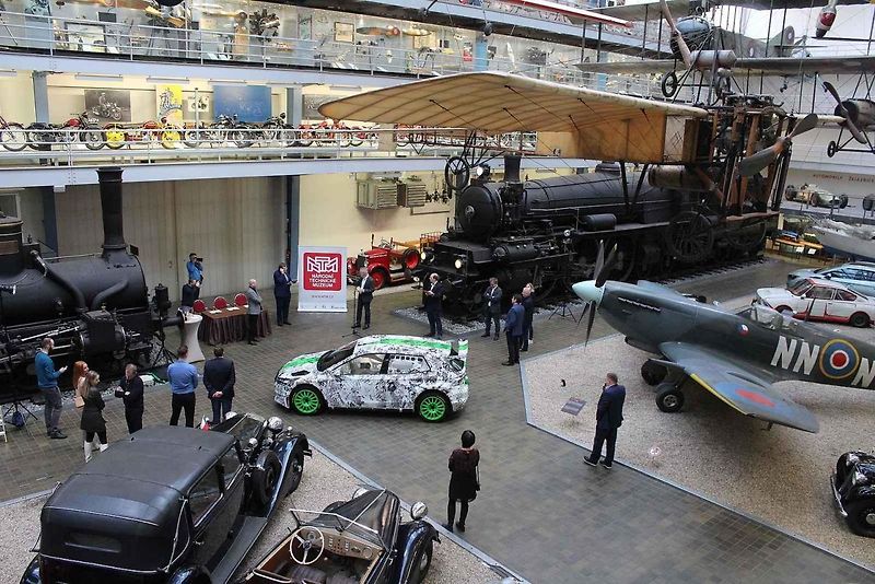 Z předání vozu Škoda Fabia RS Rally2 do sbírky Národního technické muzea v Praze.