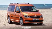 Škoda Roomster se nástupce nedočkala. Podobně vyhlížející ilustrace vycházející z VW Caddy, ale ukazuje, jak další generace mohla vypadat.