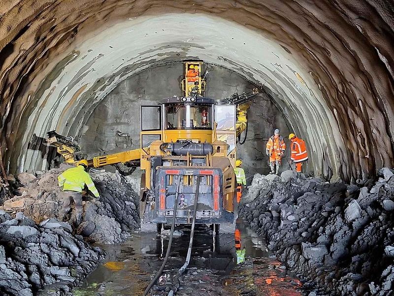 Tunel Homole na D35, leden 2025