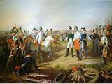 Bitva u Lipska, v níž byl poražen Napoleon Bonaparte. Vojskům protifrancouzské koalice velel Karel Filip Schwarzenberg, přímý předek diplomata Karla Schwarzenberga.