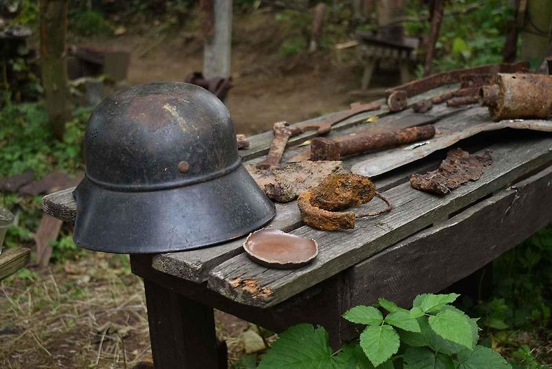 Muzeum vykopávek ve vesnici Vysoká u Hanušovic.