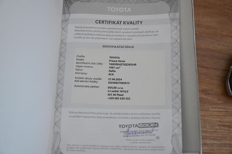 Toyota ProAce Verso (2024) 2.0 D 130kW 8AT / ČR / 8 MÍST - fotka 30 z 32