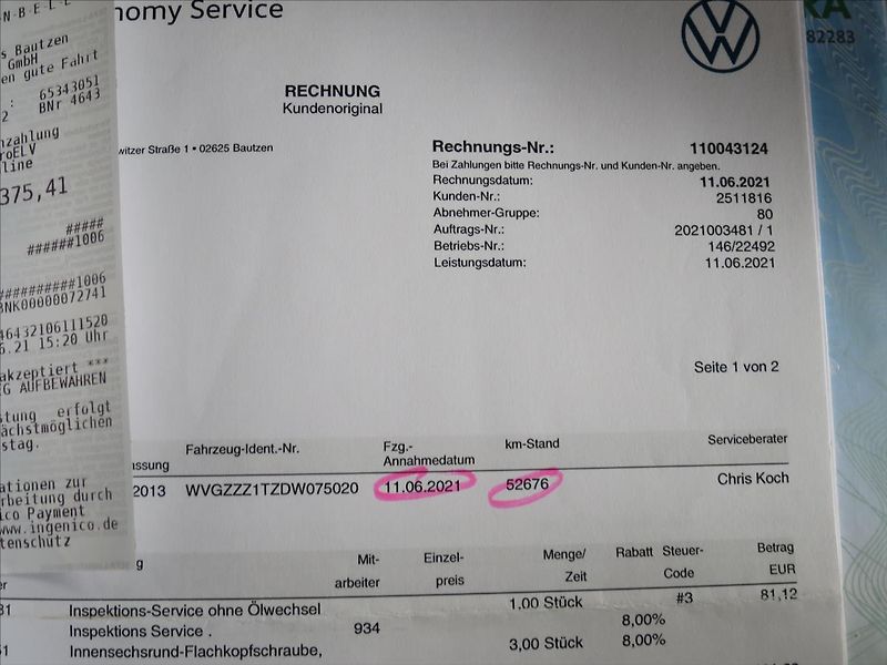Volkswagen Touran 1,4  TSI MATCH - fotka 31 z 34