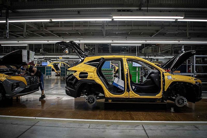 Automobilka Hyundai v Nošovicích, leden 2022.