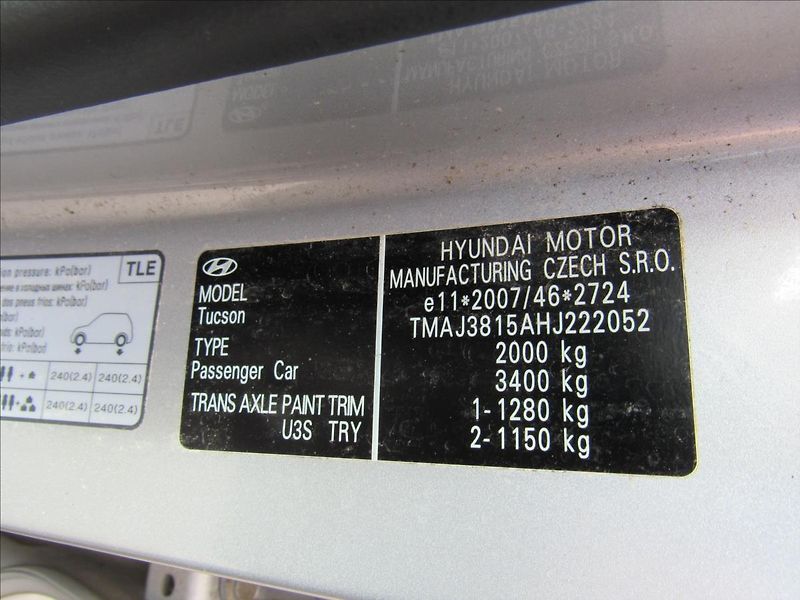 Hyundai Tucson 1,7 CRDi 85kW Nové v ČR - fotka 33 z 33
