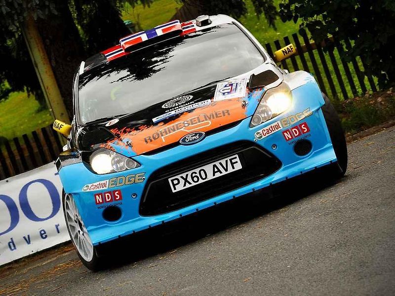 Posádka Semerád / Ceplecha na trati shakedownu Rally Bohemia 2012