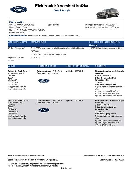 Ford S-MAX 2,5 HEV Titanium 7míst - fotka 50 z 70
