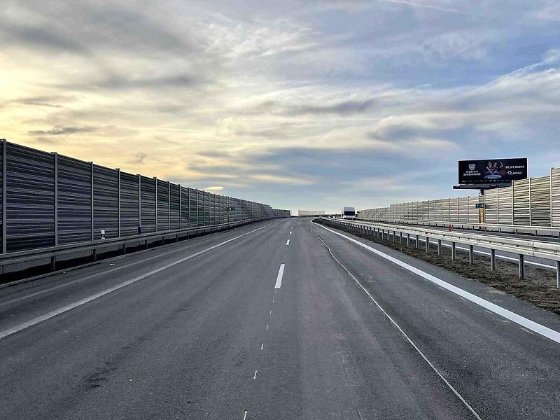 Zprovoznění nového úseku D48 u Nového Jičína, 19. 12. 2024.