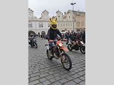 Štědrodenní motorkářská vyjížďka se srazem na Karlově náměstí v Kolíně.