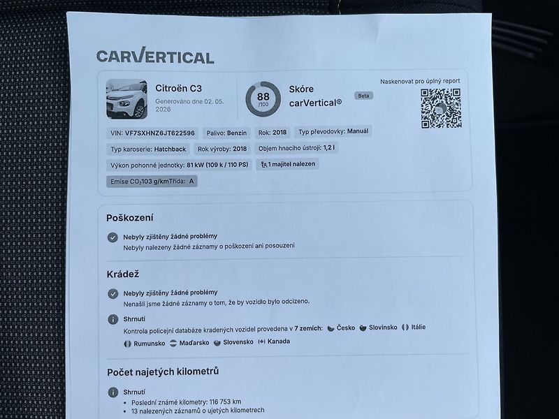 Citroën C3 (2018) Feel 1.2 PureTech 81kW! PDC! - fotka 19 z 29