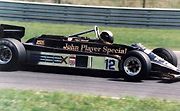 Lotus 87B-4 Nigela Mansella v roce 2000 řízený jezdcem Davidem Coplowem.