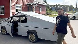 Podomácku vyráběný Cybertruck budí údiv.