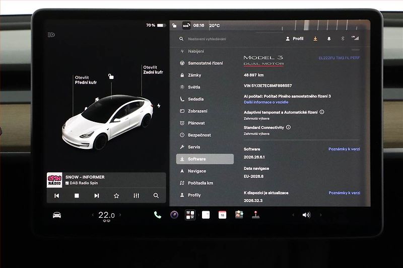 Tesla Model 3 (2021) Performance 82kWh, SoH 98% - fotka 21 z 29
