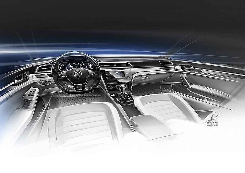 Koncept Volkswagen New Midsize Coupe.