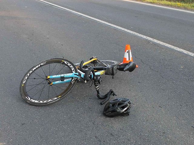 Nehoda, cyklista, ilustrační foto
