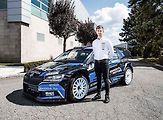 Adam Březík a Škoda Fabia Rally2 evo.