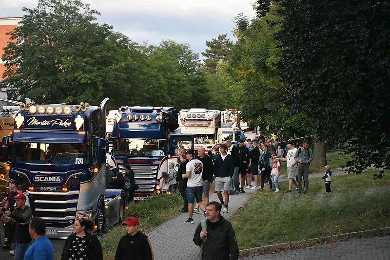 Truck show 2025 ve Zlíně, kamiony zaplnily ulici Hradská