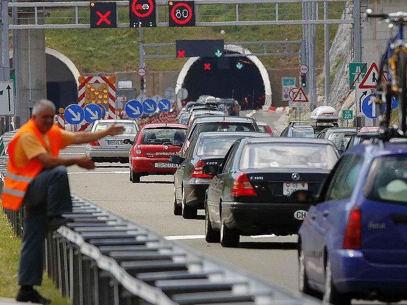 Zácpy na dálnici v Brennerském průsmyku