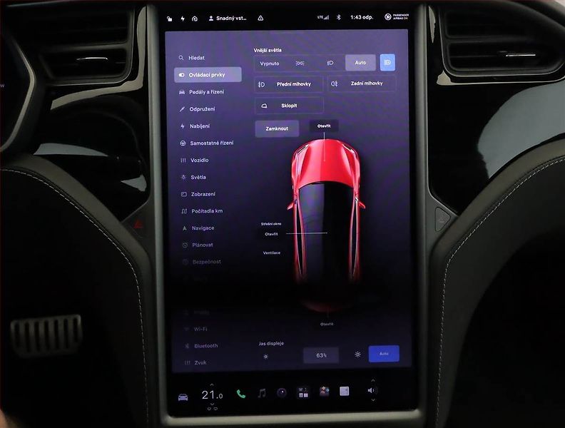 Tesla Model S (2019) P100D Ludicrous, SoH 91% - fotka 14 z 26