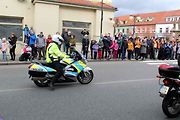 Z příjezdu spanilé jízdy motocyklů do Poděbrad.