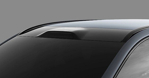 Lidar pomocí laserových impulzů měří vzdálenost okolních objektů a vytváří jejich prostorový obraz., zdroj: Volvo Cars Media, tiskový materiál pro média.