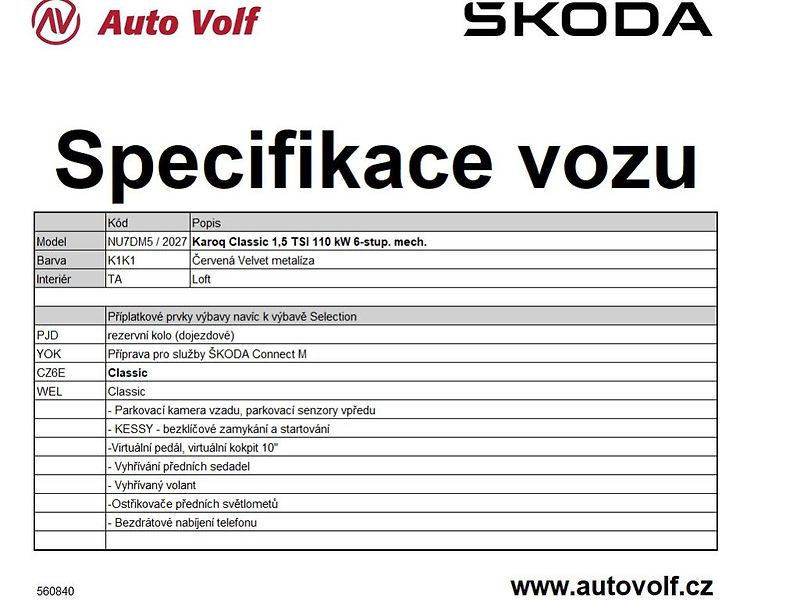 Škoda Karoq Classic 1,5TSI 110kW - fotka 2 z 11