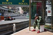 F1 2017 GP Monaka - na trati Max Verstappen (Red Bull), 2. trénink