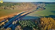 Staveniště dálnice D6 úseku Petrohrad - Lubenec. Foto: Jan Banán Svoboda