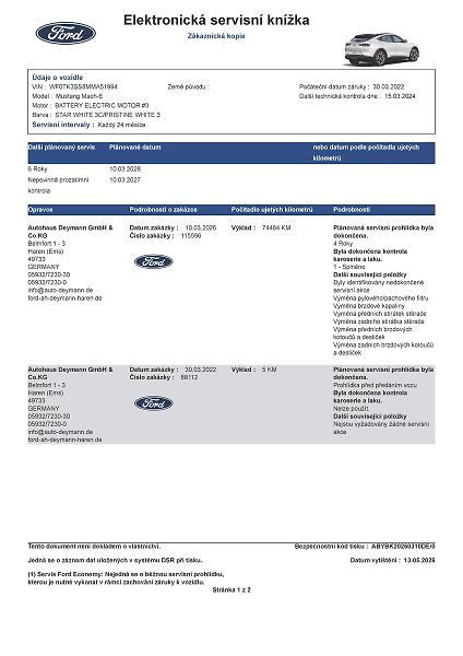 Ford Mustang Mach-E Standard Range AWD, SoH 93,1 % - fotka 50 z 53