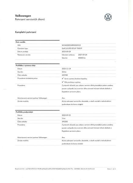 Volkswagen Golf GTD 2,0 TDi/147kW - DSG,Matrix - fotka 85 z 85