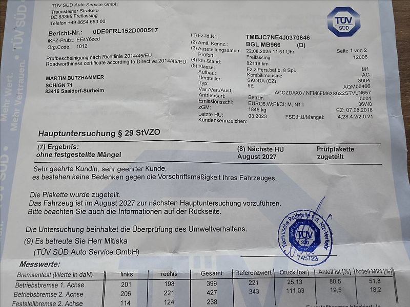 Škoda Octavia 1,4TSi 110KW Ambition 92TKM - fotka 39 z 39