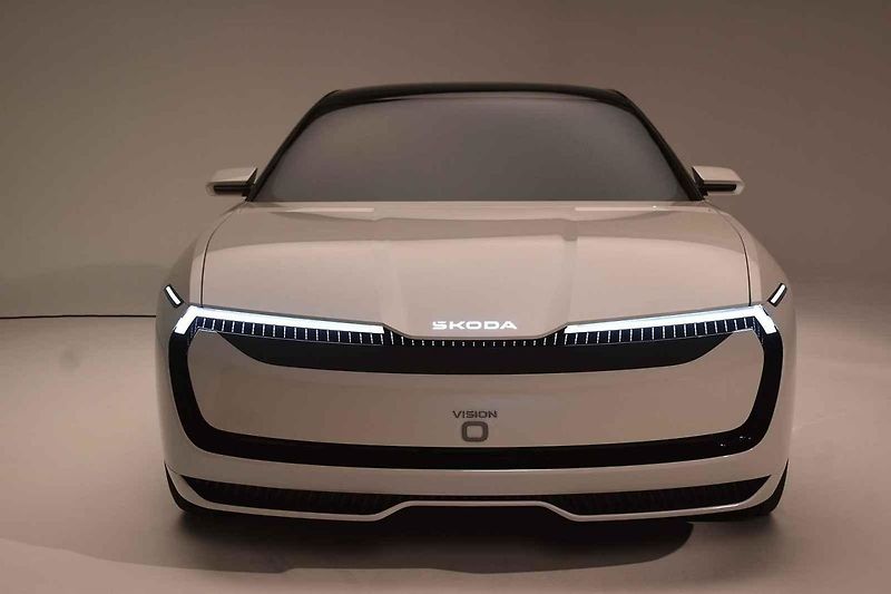 Koncept vozu Škoda Vision 0 představený 8. září 2025 v Mnichově.