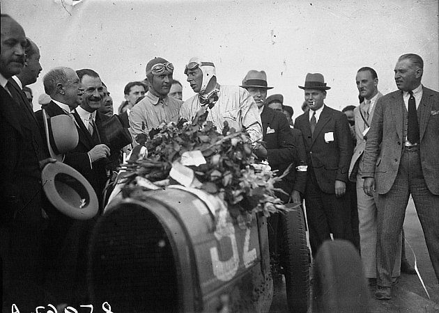 Louis Chiron a Achille Varzi při Velké ceně Francie 1931., zdroj: Wikimedia Commons, Agence de presse Meurisse, volné dílo