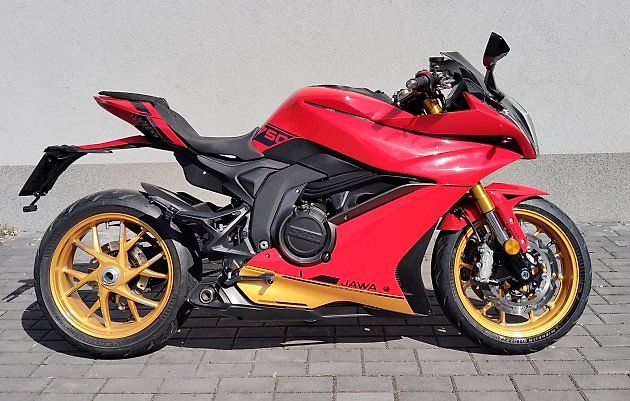 JD 750 by Jawa Racing, ryzí kapotovaná silnička, zdroj: se svolením MR43 Exclusive Motorcycles
