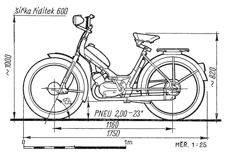 Moped Stadion S 11 - celkový záběr.